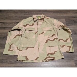 HQ Issue 3-Color Desert Camo Field Shirt Jacket‎ Mens Medium Regular NEW